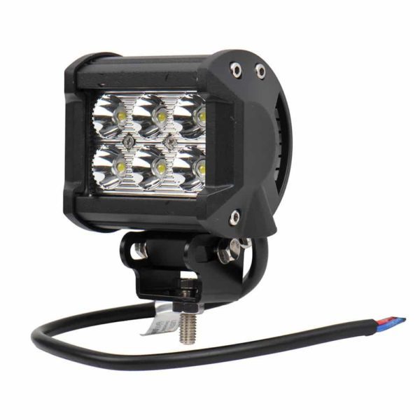 18W 6 LED Heavy Duty Work Light Lamp Flood Beam, 12-24V IP67