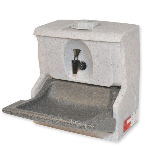 Teal 12V Handeman portable sink for motor vehicles.