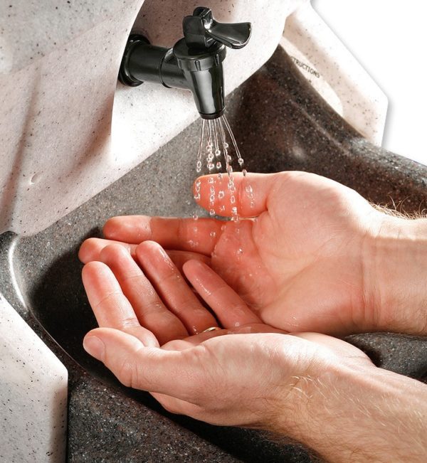 Teal 12V Handeman portable sink for motor vehicles. - Image 3