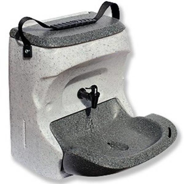 Teal Handeman Xtra  24v Mobile Sink Handwash Unit for Large CV vehicles Grey