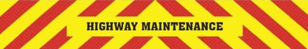 HIGHWAY MAINT 2100 x 500 x 1.5mm CHEVRON S/ADH SIGN