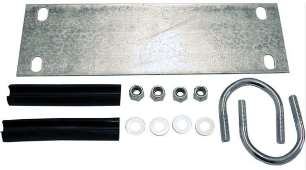 Galvanised U-Bolt Clamp Kit for 42mm Dia Mudguard Mounting stays,