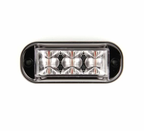 Redtronic™ Mega-Flash™ Bullitt (BX) 3 led grille lamp.Amber 12/24V