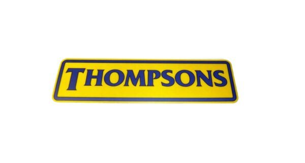 Thompsons S/A name plate sticker 350x85mm