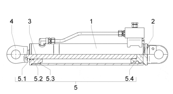 Main Ram Seal Kit to fit Kinshofer KM602/KM622 - Image 2