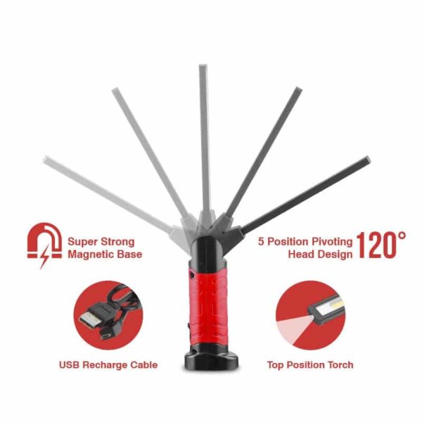 LED USB Rechargeable Workshop Inspection Wand c/w USB Charging Cable - Image 2