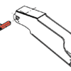 Kinshofer KM602/622 Rod Eye/Compensator Pin (Long) - Image 3