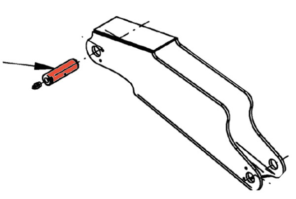 Kinshofer KM602/622 Rod Eye/Compensator Pin (Long) - Image 3