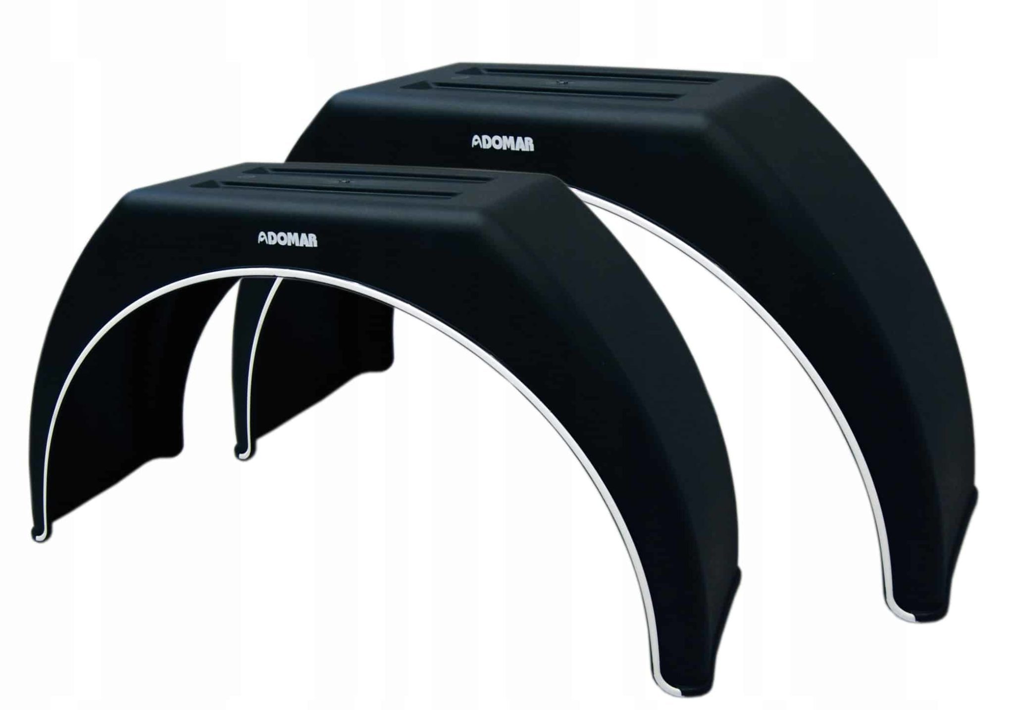 (PAIR) Domar 880 x 260mm (Single Wheel) Flat Top Plastic Mud Guard