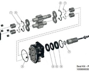 Edbro Seal Kit for 43-82cc Bi-Rot Gear Pumps
