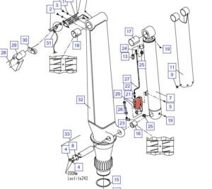 Palfinger M-Series M105L - M125L/LC - M135L  Main Ram Load Hold Valve