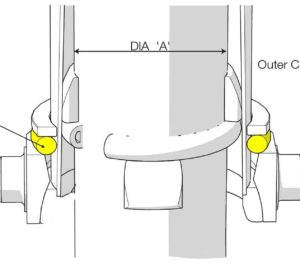 Edbro Cylinder Anti Rattle (OUTER) Rubber Ring CX15/CS15
