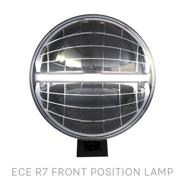 LED 9" Round LED Driving Lamp with Integrated Front Position Lamp - Image 3