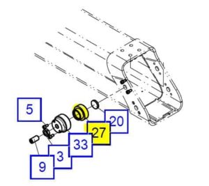 Palfinger M-Series M125 Sliding Guide Block