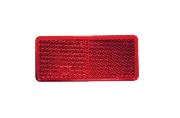 Red Self-Adhesive Rectangular REAR Reflector