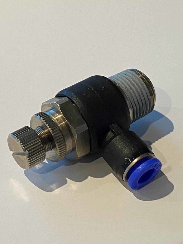 Hotbox 6mm Flow Control valve 3/8" bspt, NSC elbow
