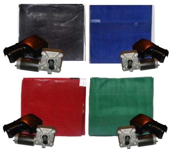 * Bulk Buy 1xCovermaster HD Tipper Easy Sheet Net 7'3" x 24'4" & 1 x 24V Durabuilt Motor