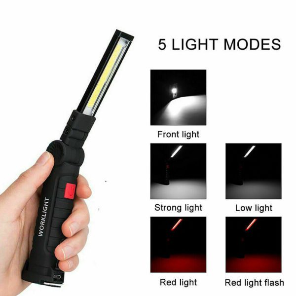 *Bulk Buy (5)x COB LED Small Rechargeable Magnetic Torch Flexible Inspection Lamp - Image 6