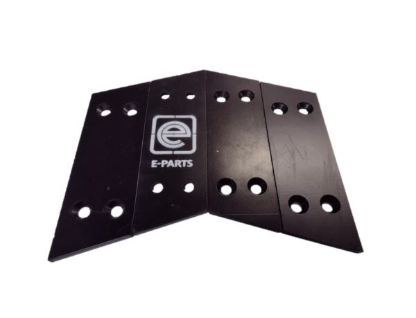(Pk4) Hardox Grab Bucket Blades (SIDE) 12.5mm to fit Kinshofer KM602 / KM622 (NO BOLTS)