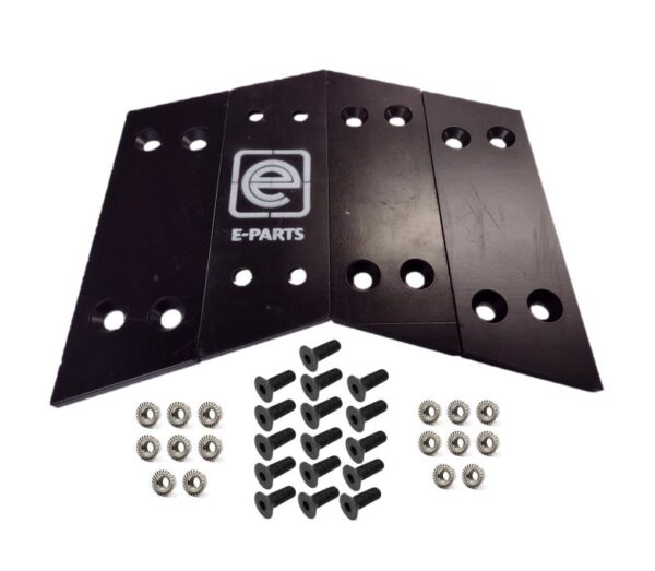 (Pk4) Hardox Grab Bucket Blades (SIDE) 12.5mm to fit Kinshofer KM602/KM622 (WITH BOLTS)