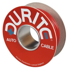 Red/Black Round Twin-Core PVC Auto Cable Thin Wall Cable - 1mm² x 100m