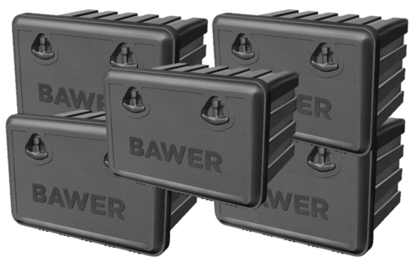 * Bulk Buy 5 x EVOLUTION PLASTIC TOOLBOX  30ltr 500(L)x 365(H)x 300(D)mm
