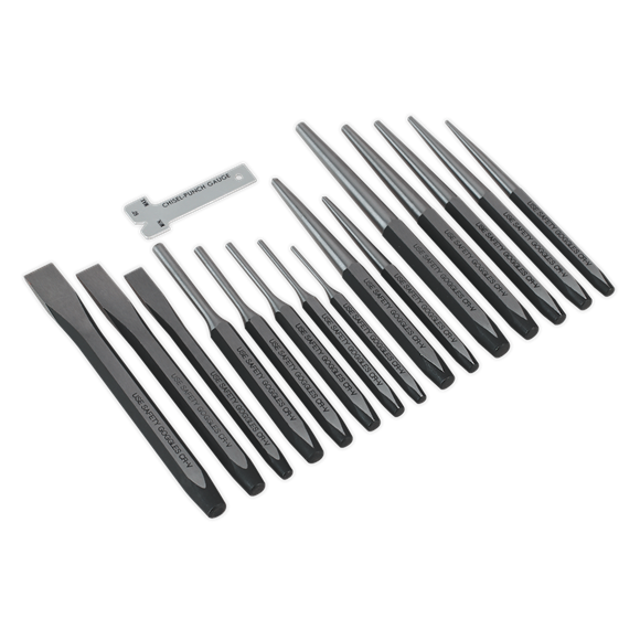 16pc Punch & Chisel Set - Thompsons E Parts