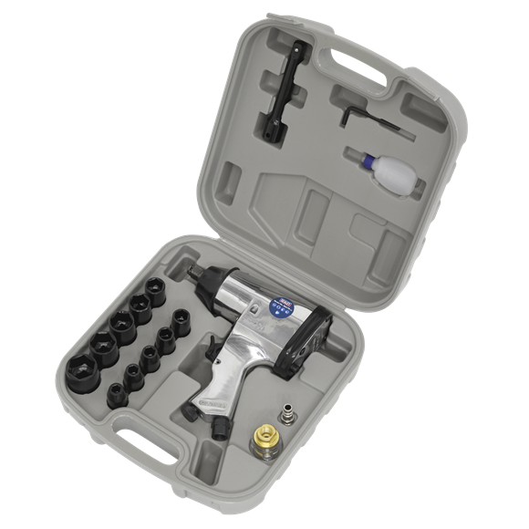 1/2"Sq Drive Air Impact Wrench Kit with Sockets Thompsons E Parts