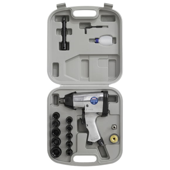 1/2"Sq Drive Air Impact Wrench Kit with Sockets Thompsons E Parts