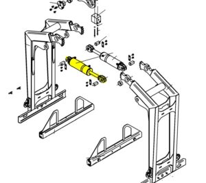 KM331 Brick Grab Hydraulic Ram Assembly
