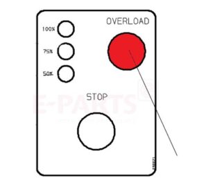 Palfinger E-Series Crane Overload LED Lamp Red