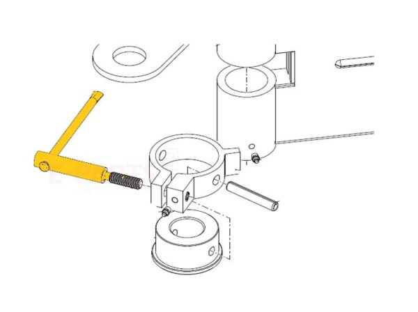 LEVER FOR CIFA MIXER CHUTE LOCK
