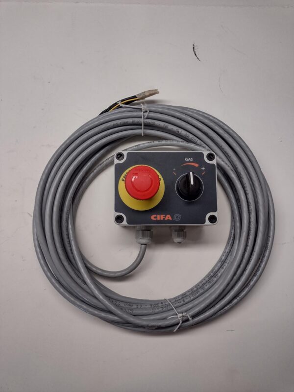 CIFA Mixer Emergency Stop/Gas Switch Complete box & Cable - Image 3