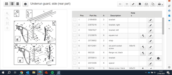 Volvo OEM Side Under Run Plastic End Cap For Bar