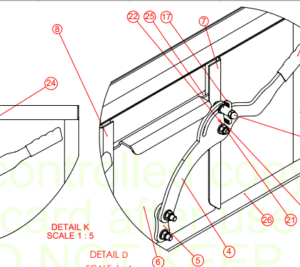 Thompsons Body Tailgate/Chute  Rubber For Handle