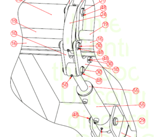 Thompsons Side to Side Under Body Door 80/40 100 Reduced Stroke Hydraulic Cylinder