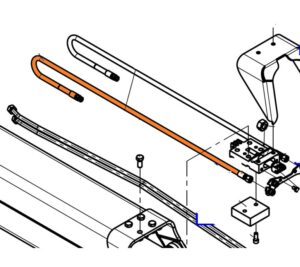 385 Bar Hose to suit Palfinger Epsilon M Series - Inside Hydraulic-Hose 24° NW10