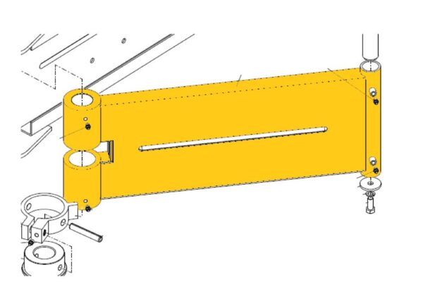 Cifa Mixer Discharge Chute Support