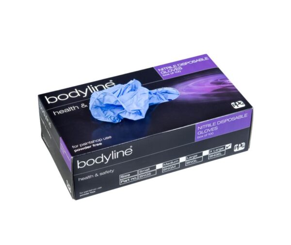 Bodyline Nitrile Gloves Large (Box 100)
