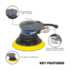 Dust-Free Air Palm Orbital Sander 150mm - Image 2