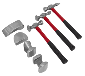 Drop-Forged Panel Beating Set with Fibreglass Shafts 7pc