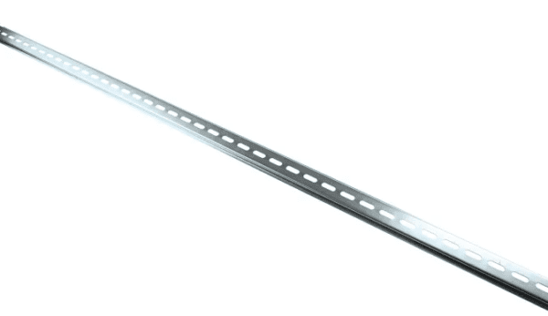 Steel Perforated DIN Rail, Top Hat Compatible, 1m x 35mm x 7.5mm