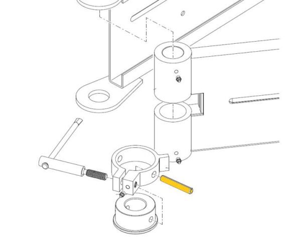 Cifa Mixer Pin for Chute Brake - Image 2