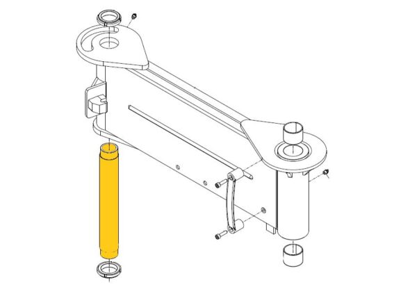 Cifa Mixer Single Arm Chute Assembly Pin - Image 2