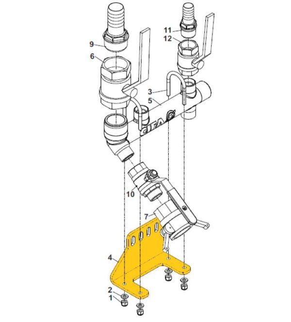 CIFA Mixer Water Distributor Bracket Support - Image 2