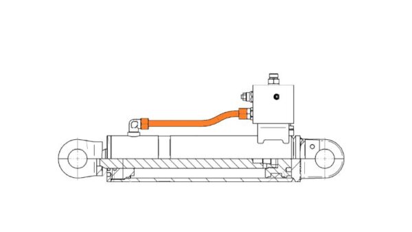 Kinshofer KM622 Bucket Ram to Valve Pipe