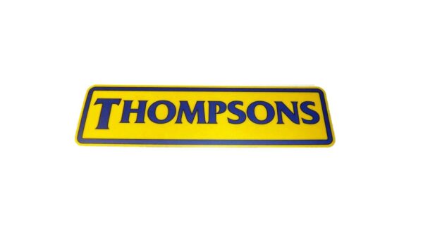 Thompsons S/Adh Name Plate Sticker 275x75mm