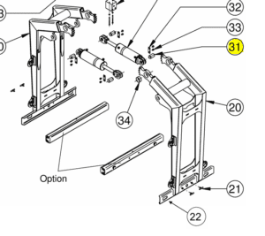 Pin to fit Kinshofer KM331