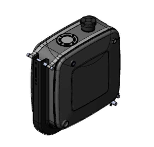 Hydraulic side tank 115ltr c/w Fittings