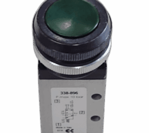 CAMOZZI MANUALLY OPERATED DIR/CTRL VALVE G1/8", 3/2 PUSH BUTTON, GREEN